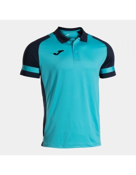 Lider Manga Corta Polo Turquesa Flúor Marino Azul