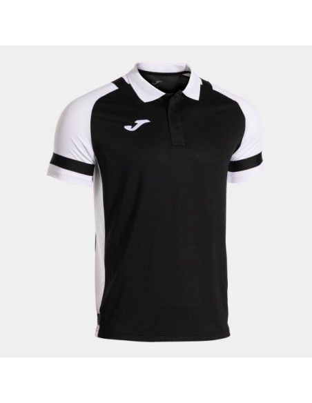 Lider Manga Corta Polo Negro Blanco