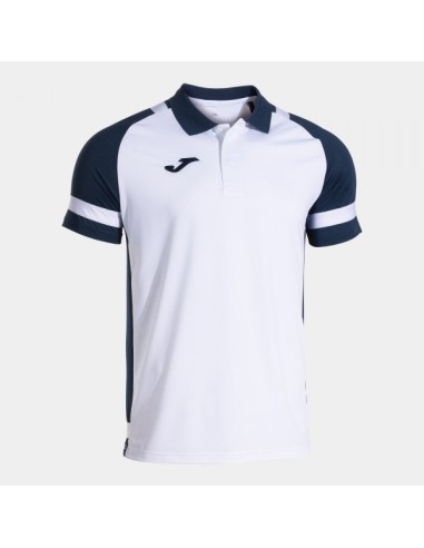 Lider Manga Corta Polo Blanco Marino Azul
