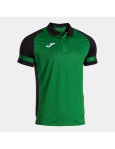 Lider Manga Corta Polo Verde Negro