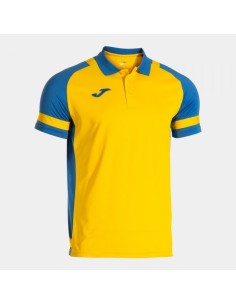 Lider Manga Corta Polo Amarillo Royal Azul