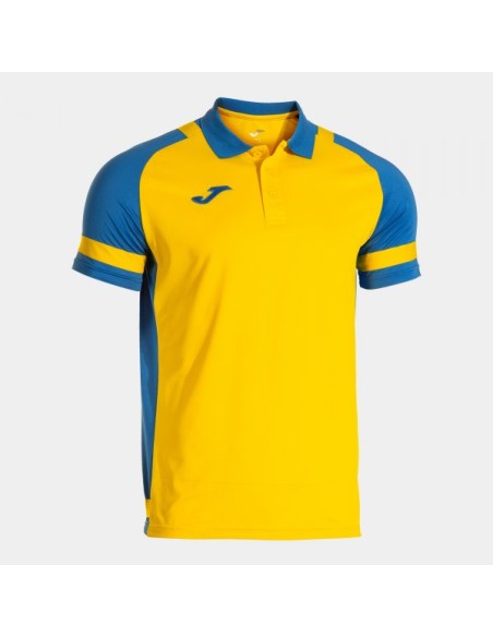 Lider Manga Corta Polo Amarillo Royal Azul