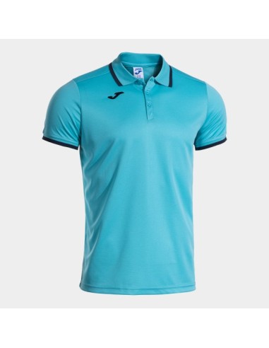 Combi Premium Manga Corta Polo Turquesa Flúor Marino Oscuro