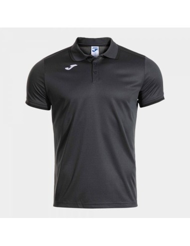 Combi Premium Manga Corta Polo Gris Oscuro Negro