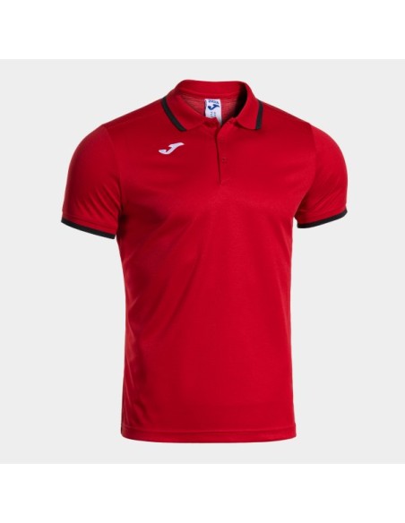 Combi Premium Manga Corta Polo Rojo Negro