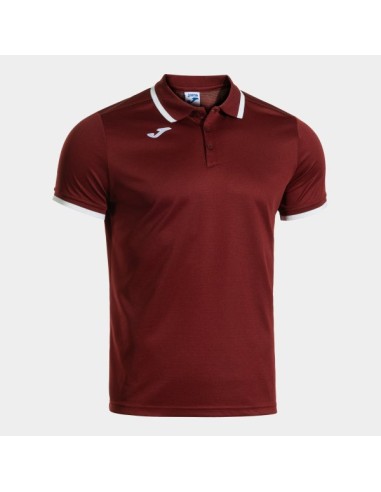 Combi Premium Manga Corta Polo Burdeos Blanco