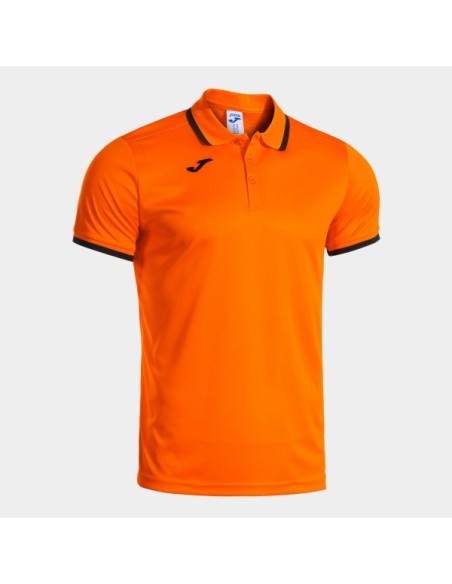 Combi Premium Manga Corta Polo Naranja Negro