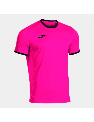 Combi Premium Manga Corta Camiseta Rosa Flúor Negro