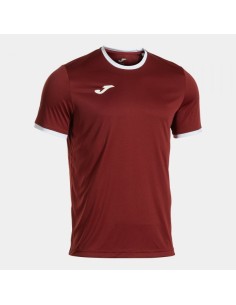 Combi Premium Manga Corta Camiseta Burdeos Blanco