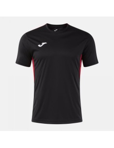 Winner Iv Manga Corta Camiseta Negro Rojo