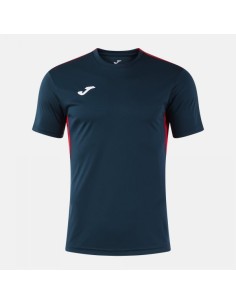 Winner Iv Manga Corta Camiseta Marino Oscuro Rojo