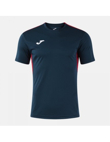 Winner Iv Manga Corta Camiseta Marino Oscuro Rojo