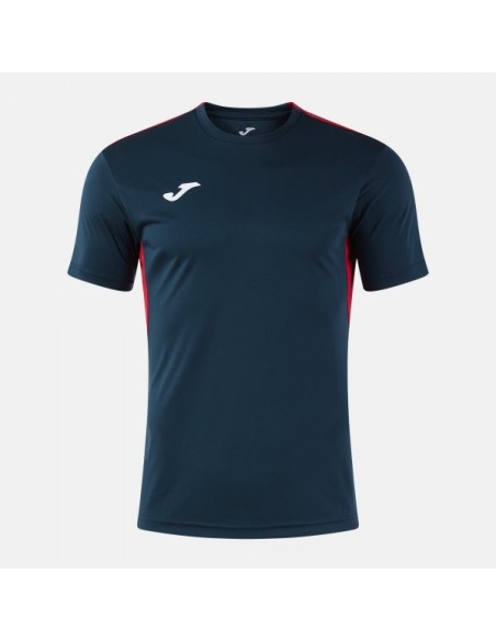 Winner Iv Manga Corta Camiseta Marino Oscuro Rojo