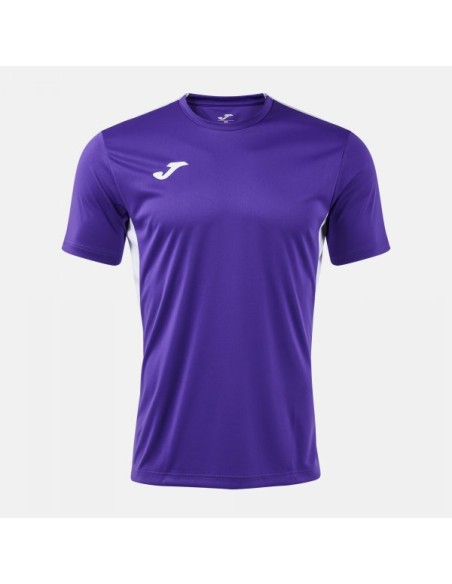 Winner Iv Manga Corta Camiseta Violeta Blanco