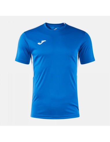 Winner Iv Manga Corta Camiseta Royal Azul Blanco