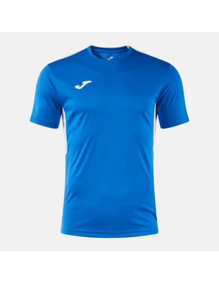 Winner Iv Manga Corta Camiseta Royal Azul Blanco