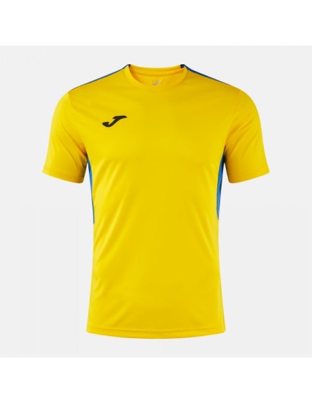 Winner Iv Manga Corta Camiseta Amarillo Royal Azul