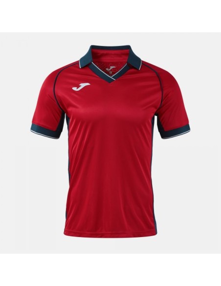 Vintage Eco Retro Manga Corta Camiseta Rojo Marino Oscuro