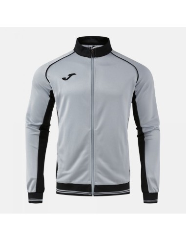 Vintage Eco Retro Full Cremallera Sudadera Gris Negro