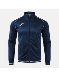 Vintage Eco Retro Full Cremallera Sudadera Marino Oscuro Gris
