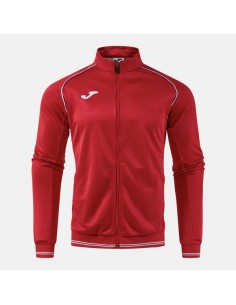 Vintage Eco Retro Full Cremallera Sudadera Rojo Gris
