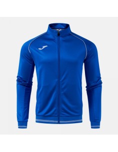 Vintage Eco Retro Full Cremallera Sudadera Royal Azul Gris