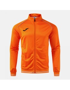 Vintage Eco Retro Full Cremallera Sudadera Naranja Gris