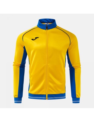 Vintage Eco Retro Full Cremallera Sudadera Amarillo Royal Azul