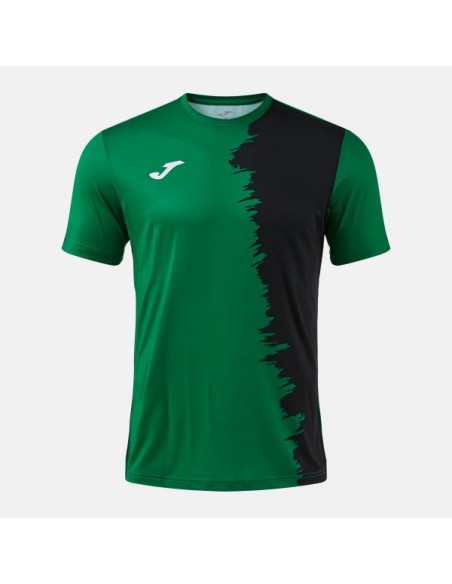 Picasho Manga Corta Camiseta Verde Negro