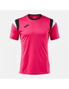 Terra Manga Corta Camiseta Fucsia Negro