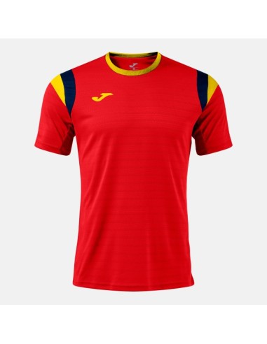 Terra Manga Corta Camiseta Rojo Amarillo