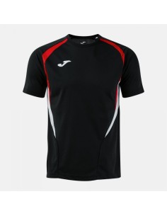 Championship 20 Manga Corta Camiseta Negro Rojo