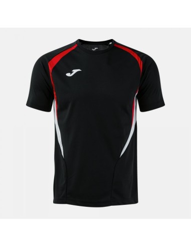 Championship 20 Manga Corta Camiseta Negro Rojo