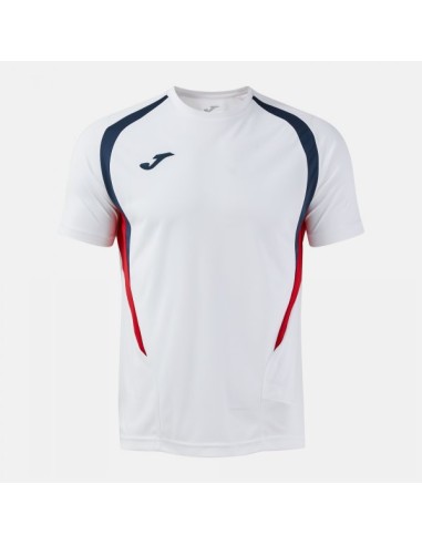 Championship 20 Manga Corta Camiseta Blanco Marino Oscuro