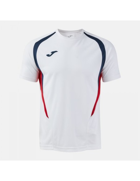 Championship 20 Manga Corta Camiseta Blanco Marino Oscuro