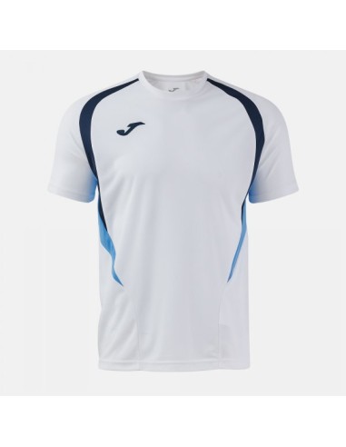 Championship 20 Manga Corta Camiseta Blanco Celeste