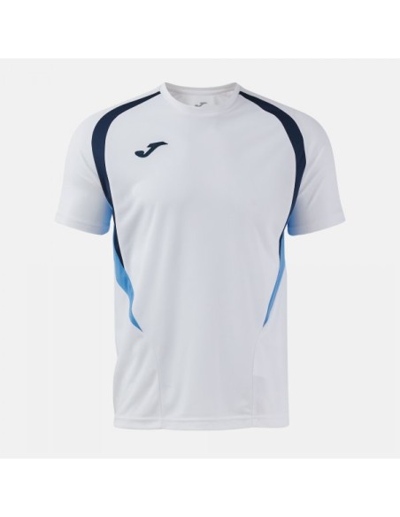 Championship 20 Manga Corta Camiseta Blanco Celeste