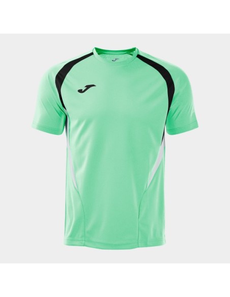 Championship 20 Manga Corta Camiseta Verde Claro Negro