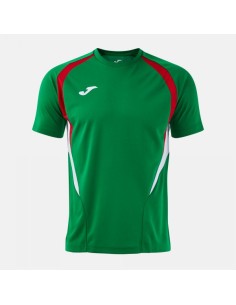 Championship 20 Manga Corta Camiseta Verde Rojo