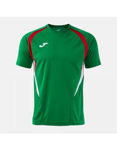 Championship 20 Manga Corta Camiseta Verde Rojo
