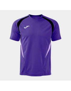 Championship 20 Manga Corta Camiseta Violeta Negro