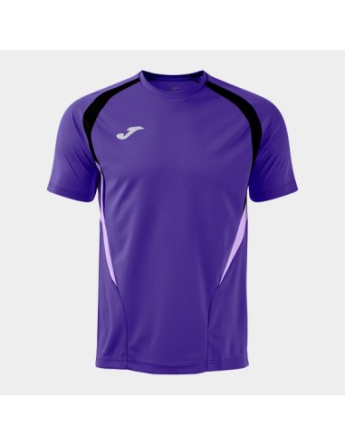 Championship 20 Manga Corta Camiseta Violeta Negro