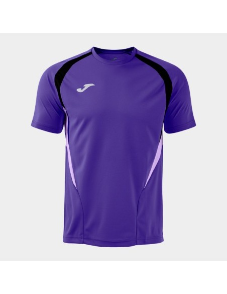 Championship 20 Manga Corta Camiseta Violeta Negro