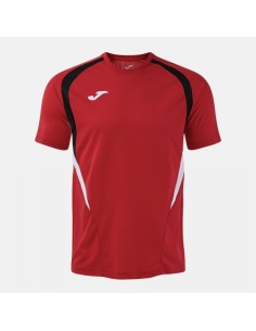 Championship 20 Manga Corta Camiseta Rojo Negro
