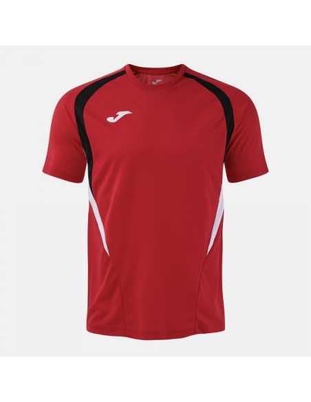 Championship 20 Manga Corta Camiseta Rojo Negro