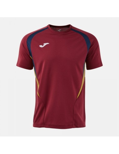 Championship 20 Manga Corta Camiseta Burdeos Marino Oscuro