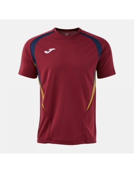 Championship 20 Manga Corta Camiseta Burdeos Marino Oscuro