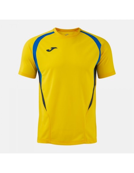 Championship 20 Manga Corta Camiseta Amarillo Royal Azul