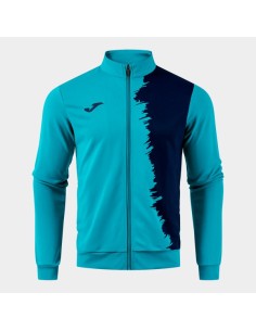 Picasho Full Cremallera Sudadera Turquesa Flúor Marino Oscuro