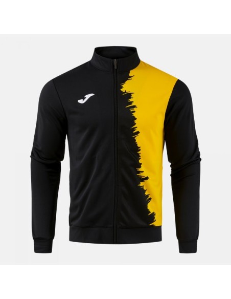 Picasho Full Cremallera Sudadera Negro Amarillo